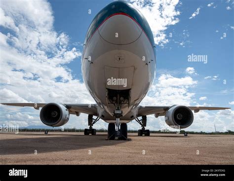 A Cathay Pacific Boeing 777 On Display At The Pima Air And Space Museum