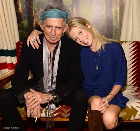 Keith Richards with his daughter Theodora