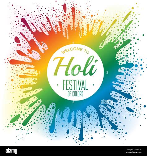 Holi Festival Poster Stock Vector Image And Art Alamy