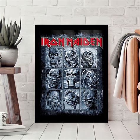 Quadro Decorativo Iron Maiden Rock N Roll Elo