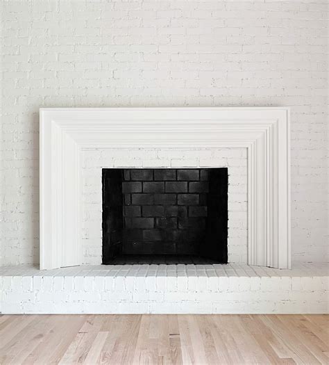 White Fireplace Brick Paint Mriya Net