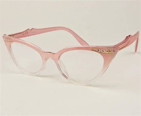 50s Vintage Style Rockabilly Cat Eye Ombre Demi Pinup Clear Eyeglasses Frames Sm Ebay