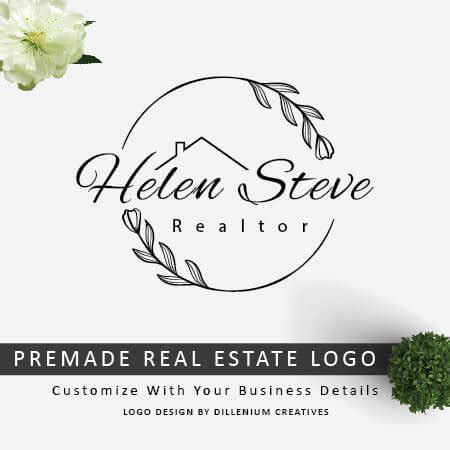 Feminine Real Estate Logo - Realtor Logo - Real Estate Agent logo