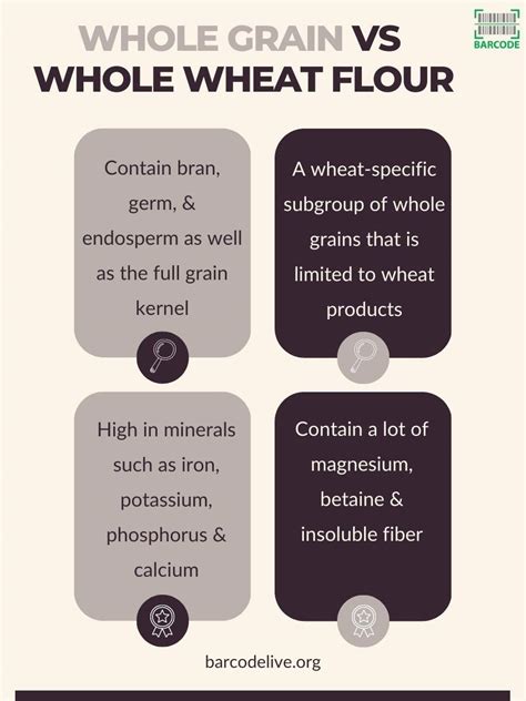 Whole Grain Flour Vs Whole Wheat Flour