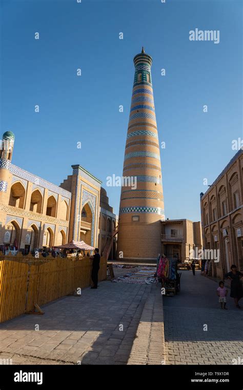 Chiwa Usbekistan Architektur In Der Altstadt Historische Altstadt