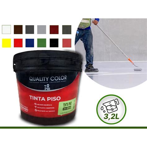 Tinta Para Piso Quadra Cal Ada Garagem Alto Rendimento Cores Diversas