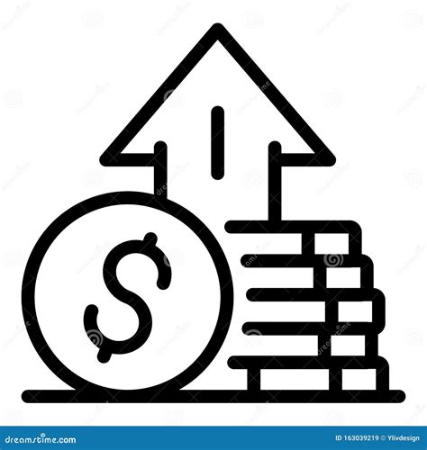 Money Startup Icon Outline Style Stock Vector Illustration Of Dollar