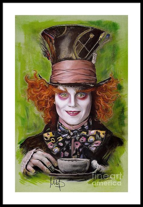 Johnny Depp Mad Hatter Drawing at PaintingValley.com | Explore ...