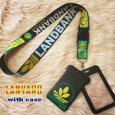 LANYARD ID LACE LANDBANK DESIGN PRINT ID HOLDER NECK STRAP SOUVENIRS