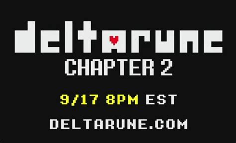 Deltarune Chapter 2 to be Released on October 17