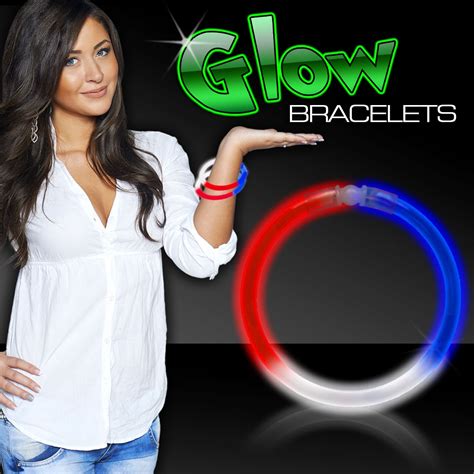 Assorted Color Superior 8 Glow Bracelets Glow Light Up Novelties