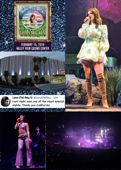 Feb.15, 2018: Lana Del Rey performs at the Valley View Casino Center in San Diego, California ...