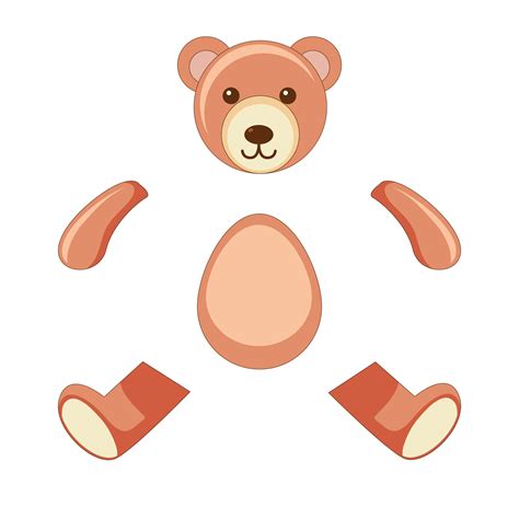 Teddy Bear Outline Template