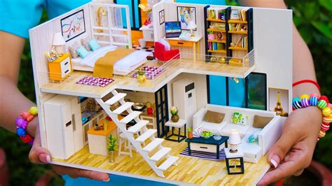 5 DIY Miniature Doll House Rooms - YouTube