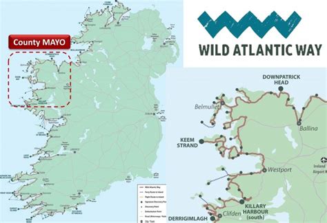 Wild Atlantic Way, Co. MAYO Route Map and Guide, Ireland | Activeme.ie