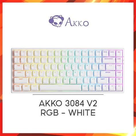 Mua Bàn phím cơ AKKO 3084 v2 RGB White Foam tiêu âm Hotswap AKKO