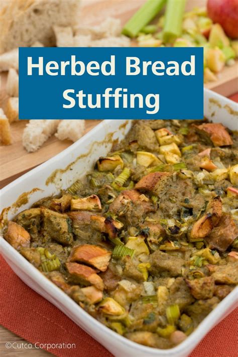 Herbed Bread Stuffing Recipe Traditional Thanksgiving Stuffing