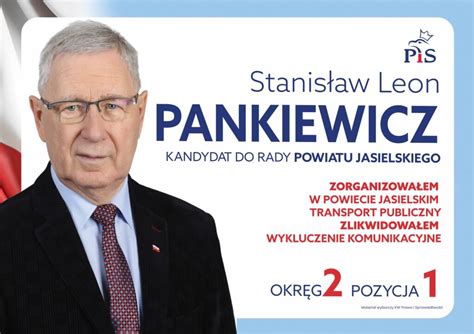 Stanis Aw Pankiewicz Kandydat Do Rady Powiatu Jasielskiego Warzyce