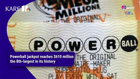 Powerball Jackpot Reaches 610 Million — The 8th Largest In Its History