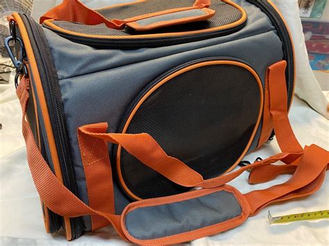 Okmee 17 Pet Carrier Orange And Grey Ebay