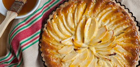 French Apple Almond Tart Odense Almond Paste And Marzipan