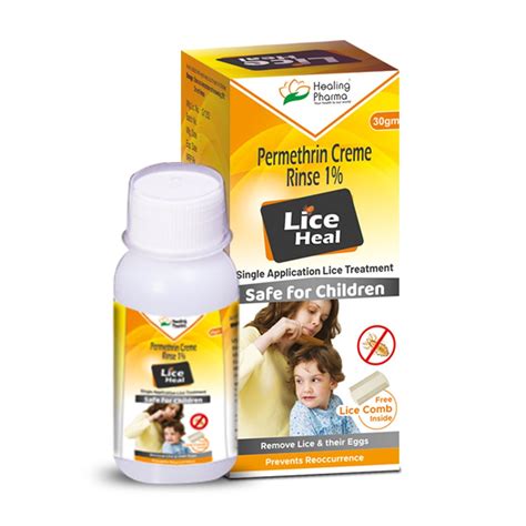 Lice Heal - Permethrin Cream Rinse 1%, Packaging Size: 30gm Bottle, Rs ...