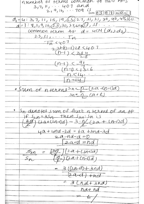 Solution Sequence And Series Properties Of Ap Gp Hp With Examples