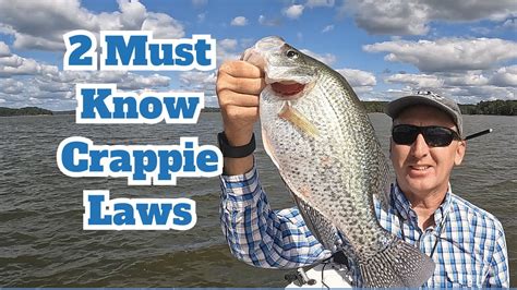 Must Know Crappie Laws Fall Crappie Fishing W Livescope Youtube