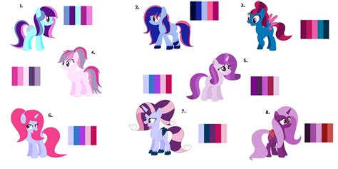 Color Palette Pony Adopts 38 Open By Diamond Chiva On Deviantart