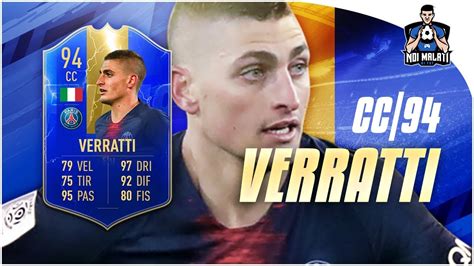 Fifa 19 Marco Verratti Tots 94 Player Review Ita Youtube