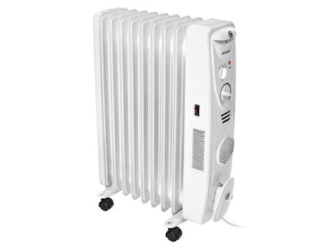 Silvercrest® Oil Filled Radiator With Built In Fan Heater £3999 At