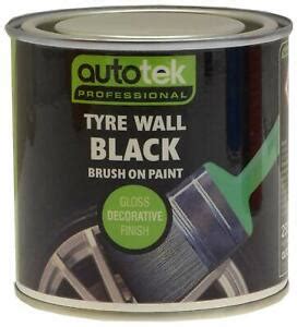 Autotek Tyre Wall Paint 250ml - Tyre Black can be used on Mud Flaps and Rubber 5011807043805 | eBay