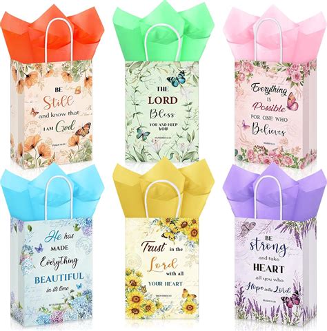 Amazon Pasimy 120 Pcs Christian Gift Bags Sets With 60 Religious