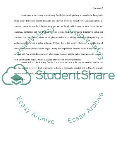 One's Role in the Family Essay Example | Topics and Well Written Essays ...