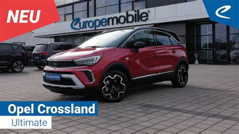 Opel Crossland Ultimate Chili Rot Metallic Review Innenraum Youtube