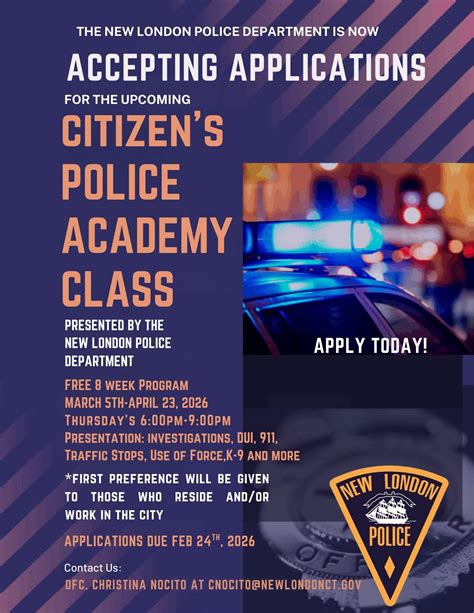 State - Accepting Applications for upcoming Citizens Police Academy
