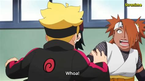 Did Boruto really kiss Sarada in this scene or he just kissed Sarada's shoe? Cuz i don't see ...