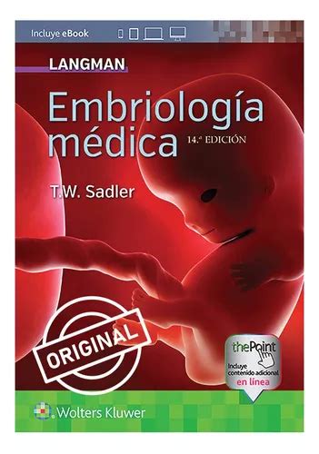 Langman Embriología Médica Nueva Ed Sadler T W Original Envío Gratis