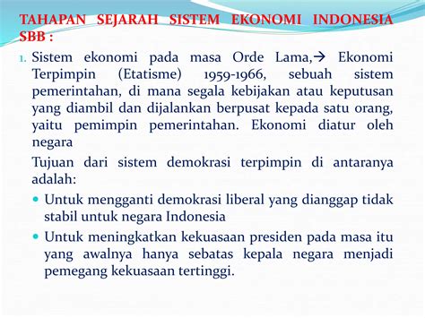 2 Sejarah Sistem Ekonomi Indonesia Ppt Ppt