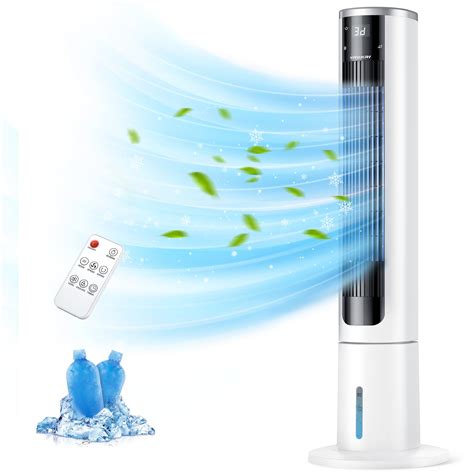VAGKRI Evaporative Air Cooler, 80° Oscillation Swamp Cooler with Ice