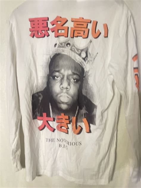 The Notorious BIG Biggie Smalls Long Sleeve Black T S Gem