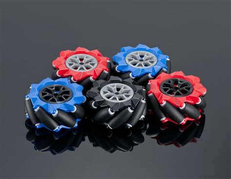 Pcs Mecanum Wheels Omnidirectional Wheel Tires Mm For Diy Rc Smart