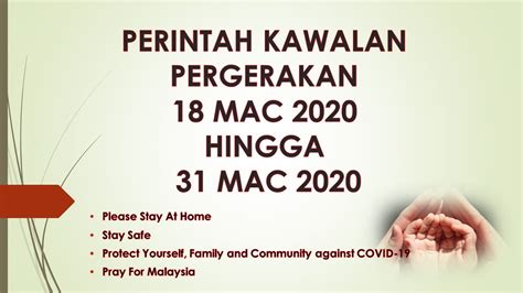 Perintah Kawalan Pergerakan Mac Hingga Mac