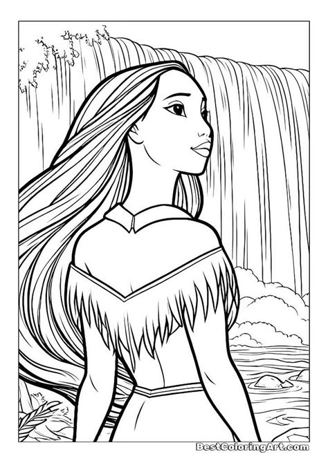 Pocahontas And John Smith Coloring Page Bestcoloringart