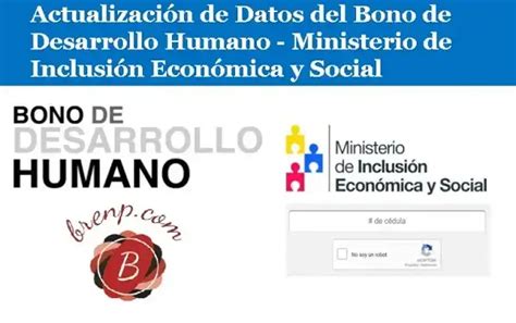 Inscripciones Para El Bono De Desarrollo Humano Ecuador