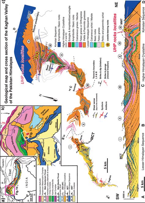 A Simplified Geological Map Of The Himalaya Showing The Major