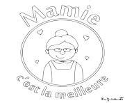 Coloriage Mandala Coeur Mamie Fete Jecolorie