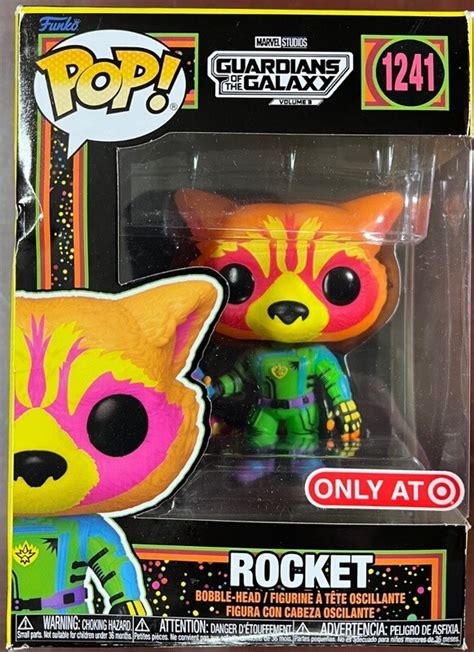 Funko Pop Guardians Of The Galaxy Volume Rocket Blacklight