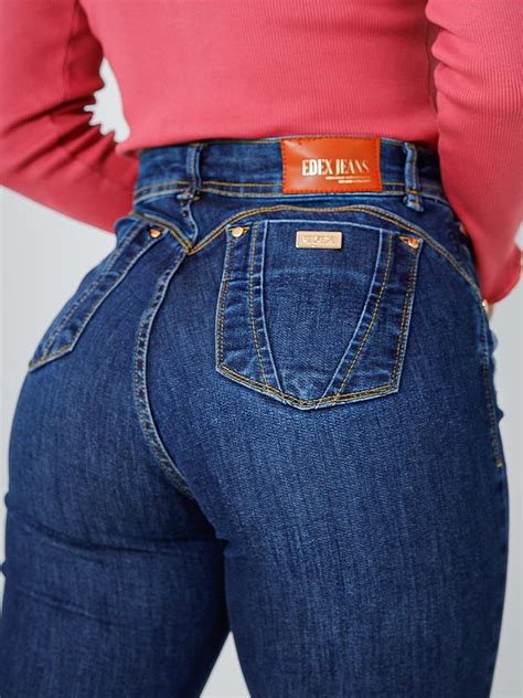 Calça Feminina Jeans Cigarrete Cintura Alta Empina Bumbum