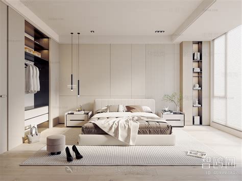 Modern Bedroom 3d Model Download Model Id 409997947 1miba